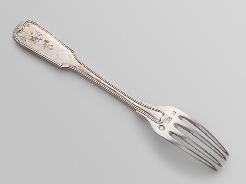 Rakúsko-Uhorský zlatník z 19. storočia – Vidlička dezertná 