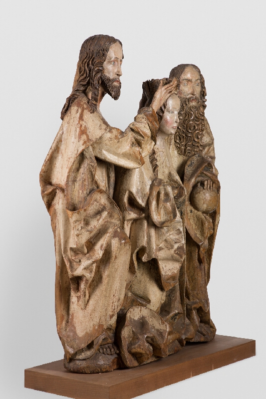 Slovenský rezbár okolo 1500 – Korunovanie Panny Márie 