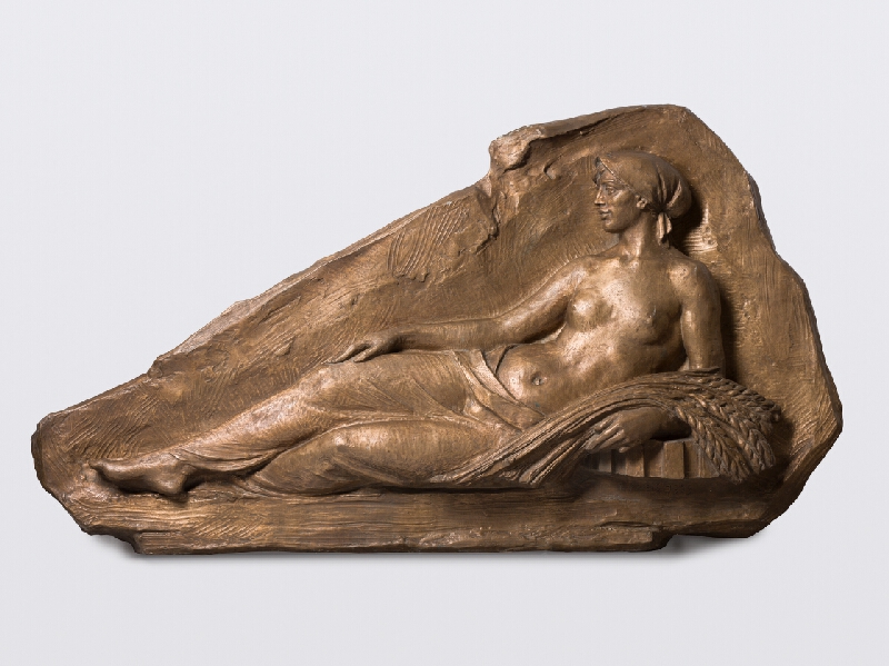 Rudolf Pribiš – Úroda Relief pre poľnohospodársku technickú školu v Bernolákove 