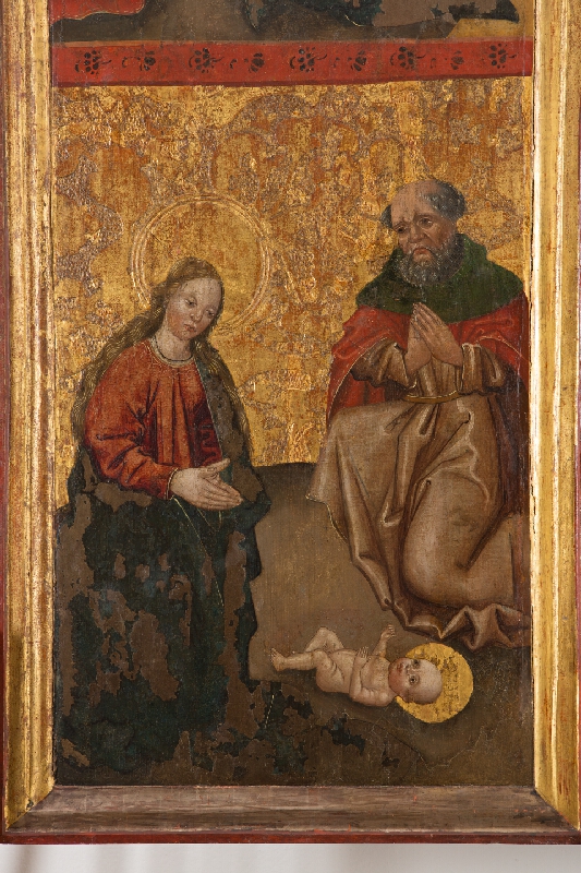 Slovenský maliar z 1. štvrtiny 16. storočia – Annunciation, Birth, Saint Cosmas (Back) 