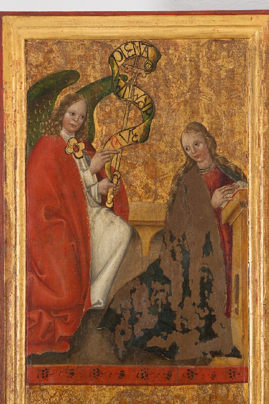 Slovenský maliar z 1. štvrtiny 16. storočia – Annunciation, Birth, Saint Cosmas (Back) 