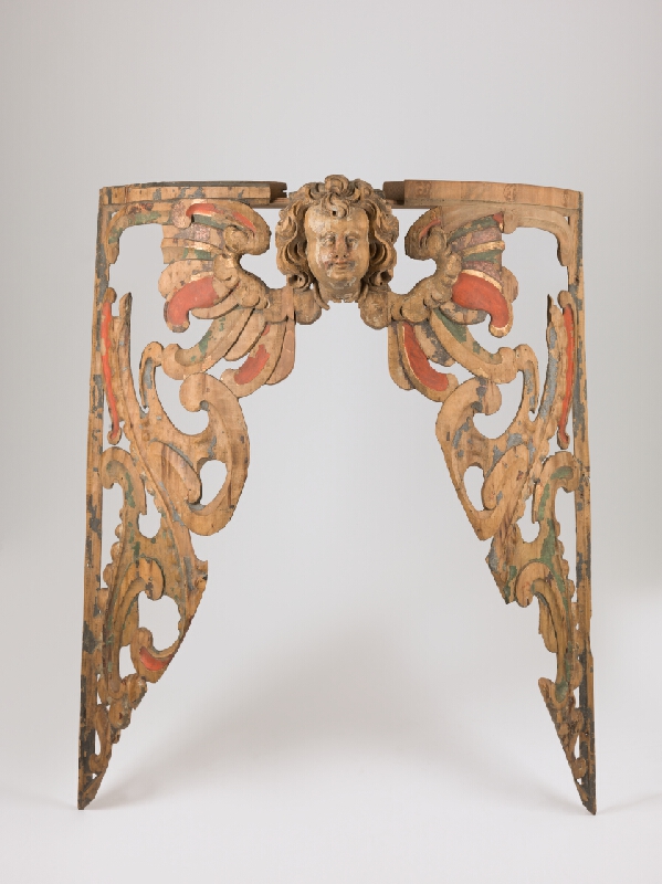 Pavol Gross st. – Fragment  dekoratívnej výzdoby píšťaľovej časti organovej skrine 