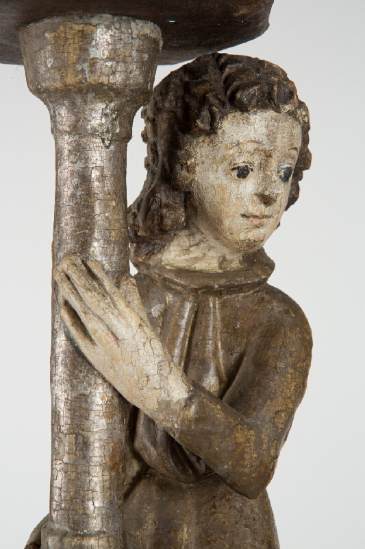 Spišský rezbár z prelomu 15. storočia – Paschal candlestick with a light-bearing angel 