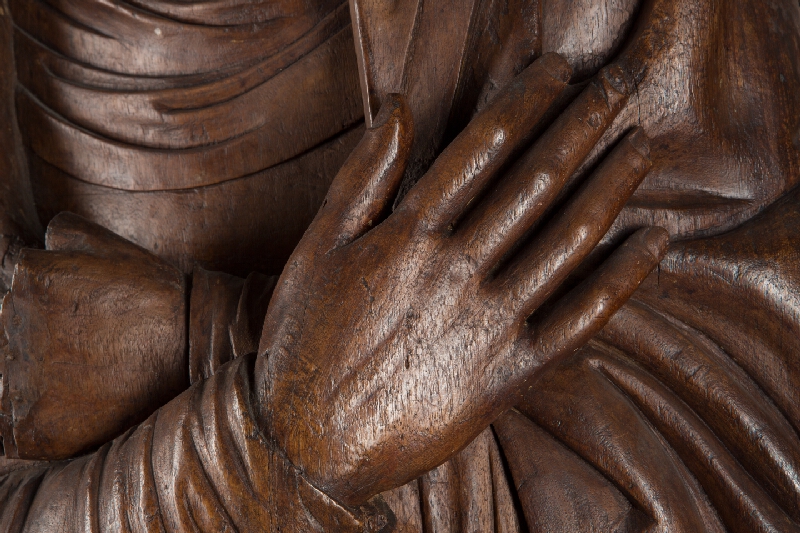 Nemecký - porýnsky rezbár z 15. storočia – Bolestná Panna Mária 