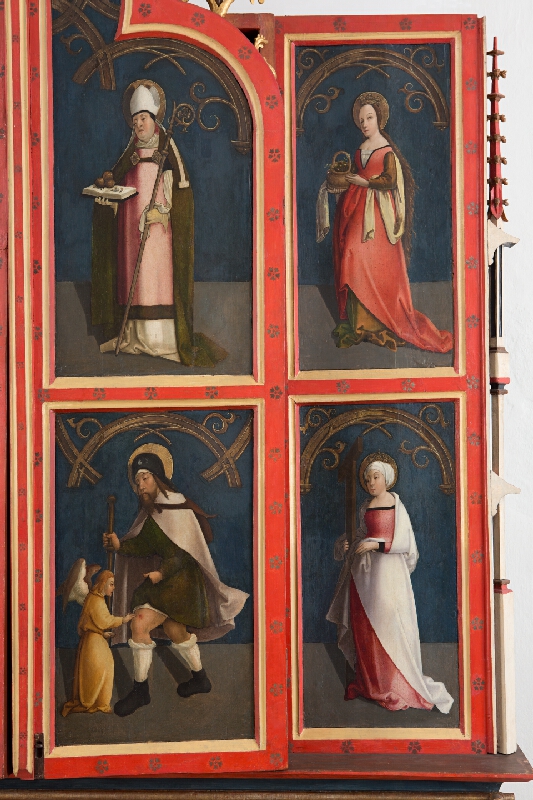 Juhonemecký maliar z 1. tretiny 16. storočia, Korutánsky majster oltára Ružencovej Panny Márie – Saint Dorothy and Saint Helen 