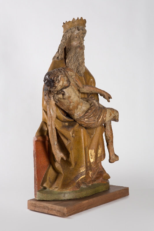 Slovenský rezbár 1470-1480 – Sediaci Boh-Otec 