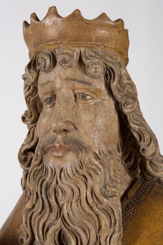 Slovenský rezbár 1470-1480 – Sediaci Boh-Otec 