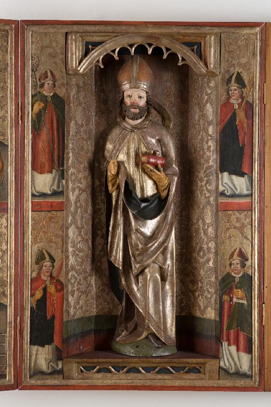 Slovenský maliar z 1. štvrtiny 16. storočia – Figures of Saints - Bishops (4 Panels) 