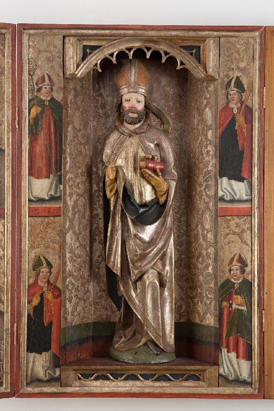 Slovenský maliar z 1. štvrtiny 16. storočia – Figures of Saints - Bishops (4 Panels) 