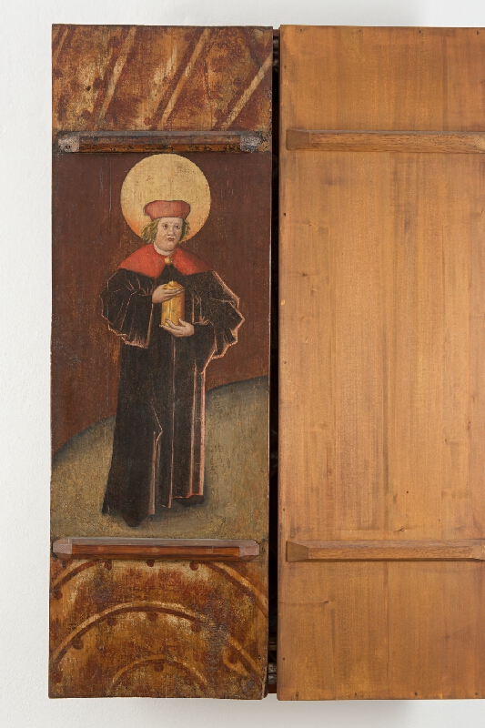 Slovenský maliar z 1. štvrtiny 16. storočia – Svätý Egídius a Svätý Vavrinec, Svätý Kozma-rub 
