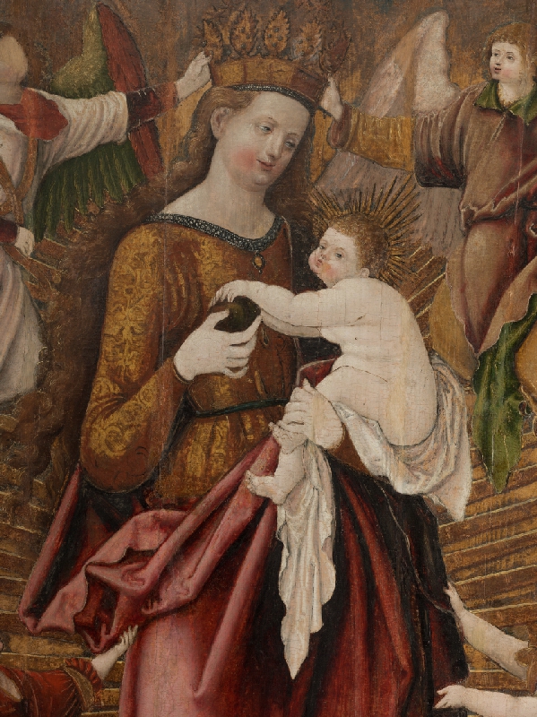 Neznámy maliar – Votive Painting (epitaph of Imrich -?- Czobor I.) with Madonna on 