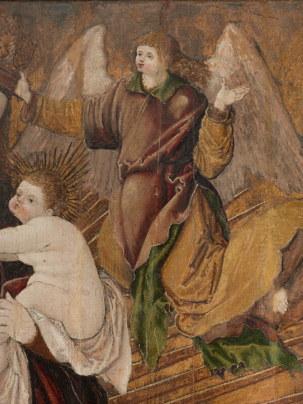 Neznámy maliar – Votive Painting (epitaph of Imrich -?- Czobor I.) with Madonna on 