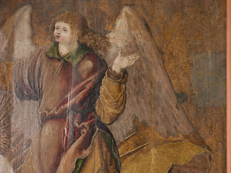 Neznámy maliar – Votive Painting (epitaph of Imrich -?- Czobor I.) with Madonna on 