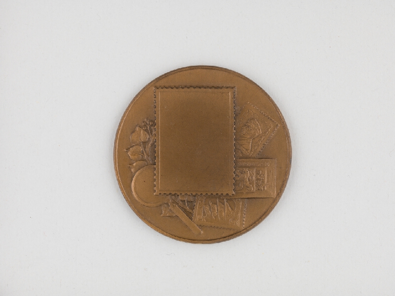 Andrej Peter – Medaila na pamäť 30.výročia čs.poštovej známky 1918-1948 - averz 