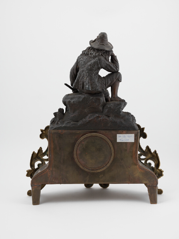 Stredoeurópsky hodinár z 2. polovice 19. storočia – Stolové hodiny s Dávidom ako pastierom 