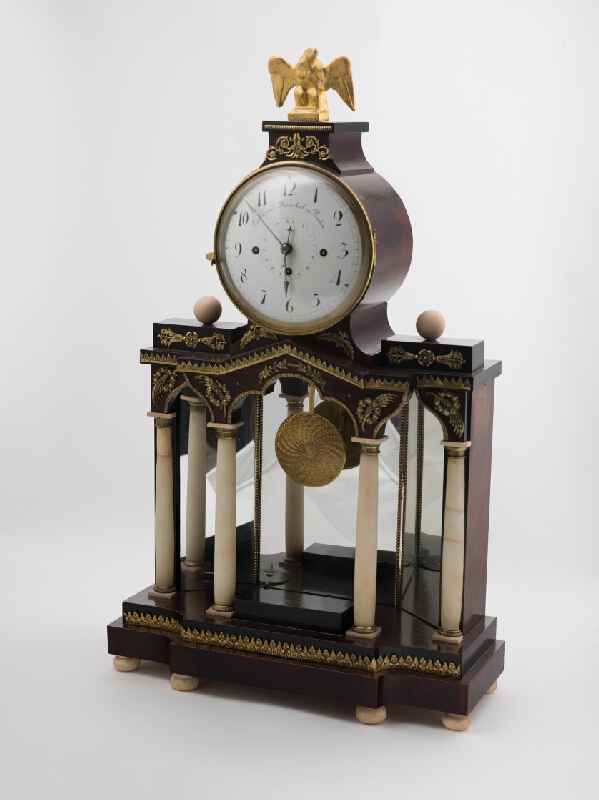 Stredoeurópsky hodinár z 2. polovice 18. storočia – Stolové stĺpikové hodiny empírové 