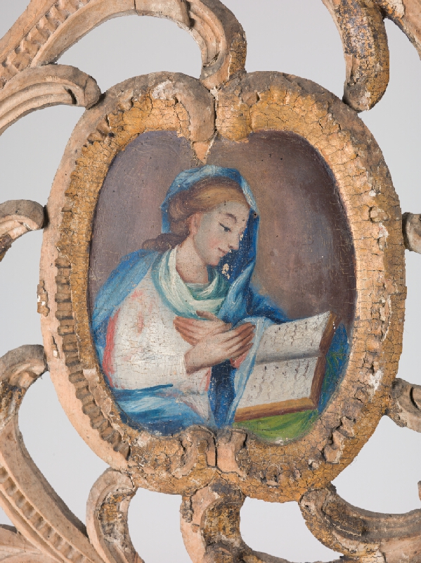 Neznámy autor – Royal Doors - Three Round Medaillons (Royal Doors - Left Side - Medallions with Annunciation and Evangelists) 