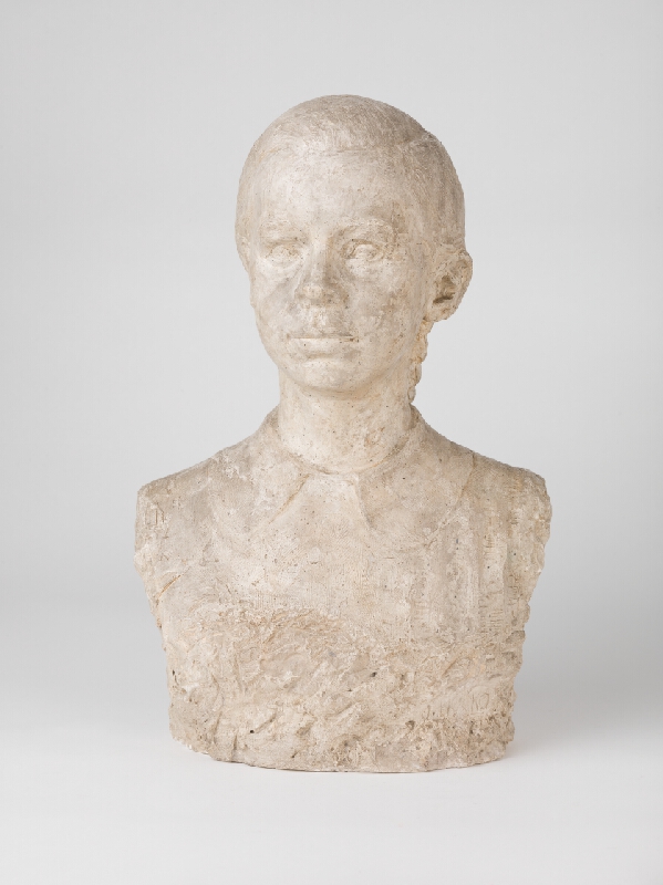 Ján Hučko – Head of a Girl with Plaited Hair 