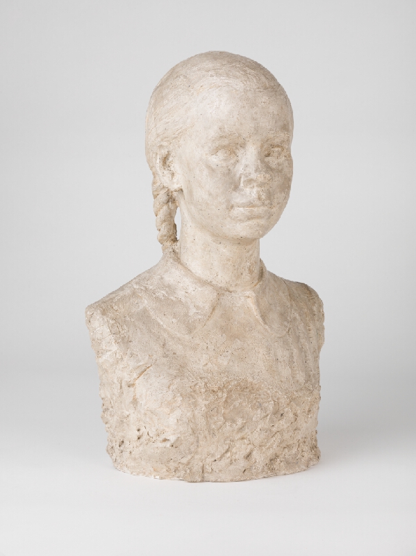Ján Hučko – Head of a Girl with Plaited Hair 