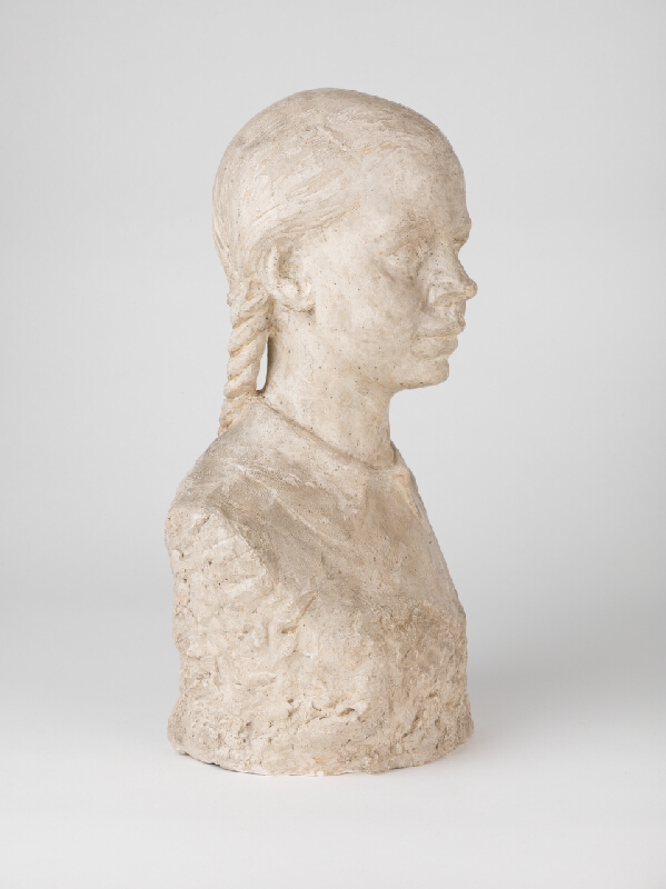 Ján Hučko – Head of a Girl with Plaited Hair 