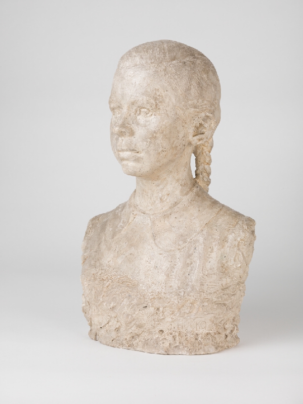 Ján Hučko – Head of a Girl with Plaited Hair 