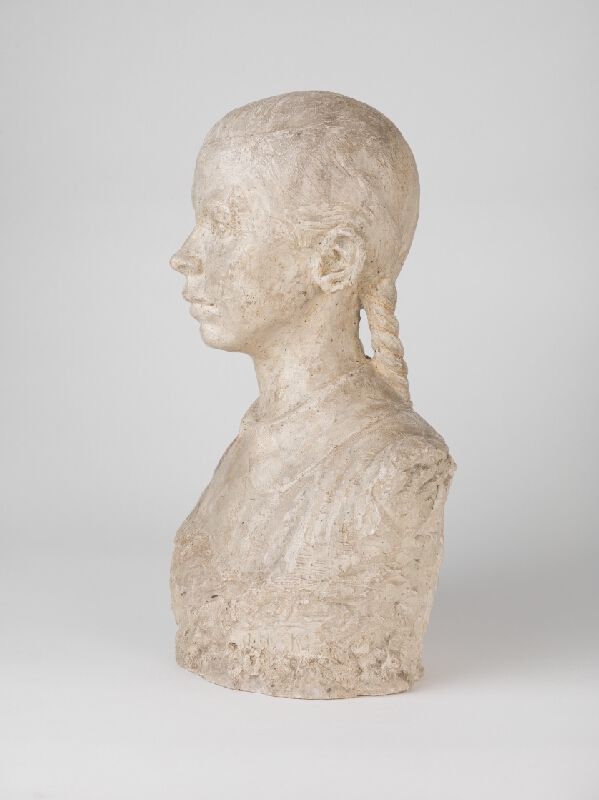 Ján Hučko – Head of a Girl with Plaited Hair 