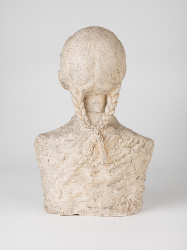 Ján Hučko – Head of a Girl with Plaited Hair 