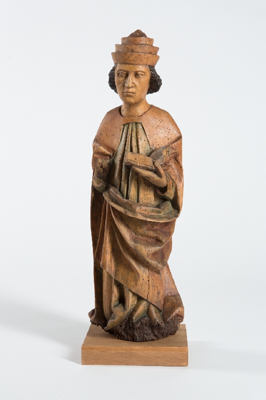 Spišský rezbár z konca 15. storočia – Svätec-pápež-Svätý Gregor? 