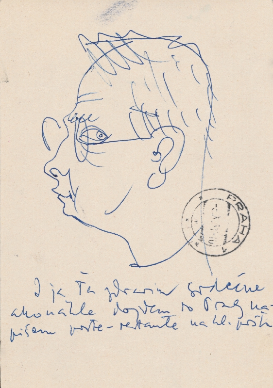 Imrich Weiner-Kráľ – Self-Caricature II.  