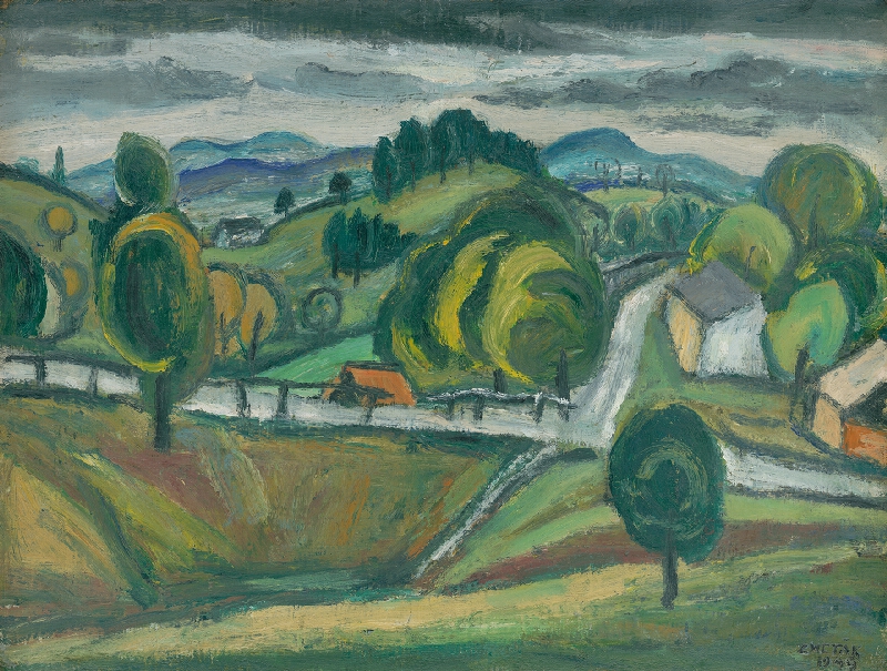 Ernest Zmeták – Štiavnice Landscape 