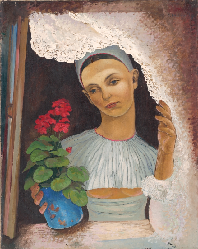 Imrich Weiner-Kráľ – Žena s kvetináčom 