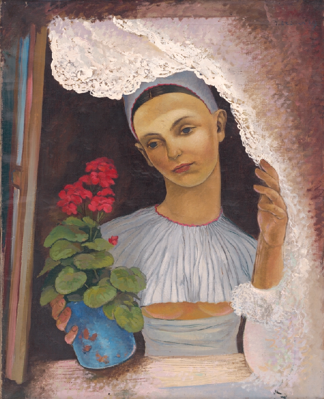 Imrich Weiner-Kráľ – Žena s kvetináčom 