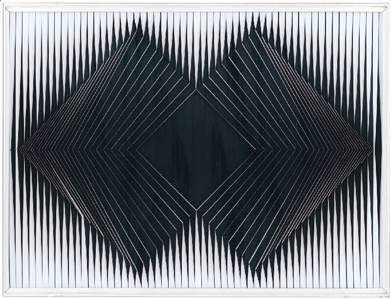 Alberto Biasi – Dynamický reliéf, 1968, Slovenská národná galéria