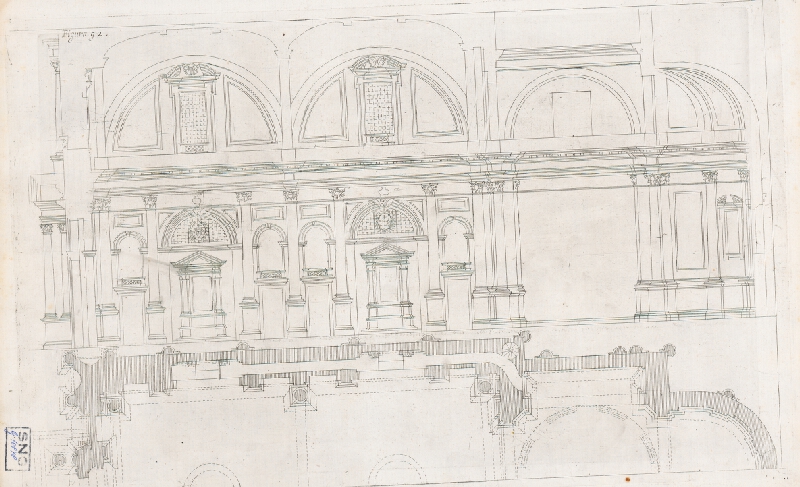 Andrea Pozzo, Giacomo Böemo Komarek – Fig.93. - Geometrická fasáda spomenutého kostola 