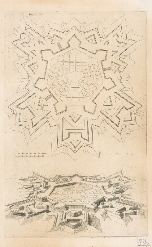 Andrea Pozzo, Giacomo Böemo Komarek – Fig.116. - Pevnosti šesťboké 