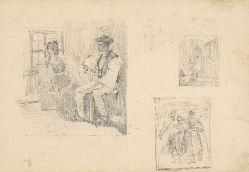 Jaroslav Augusta – Tri štúdie s figurálnou kompozíciou  