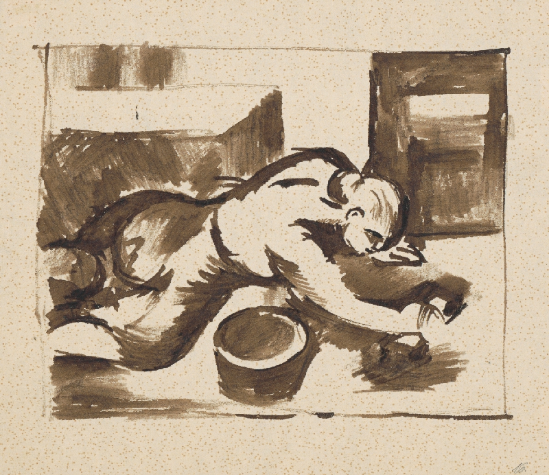 Ján Želibský – Umývanie dlážky 