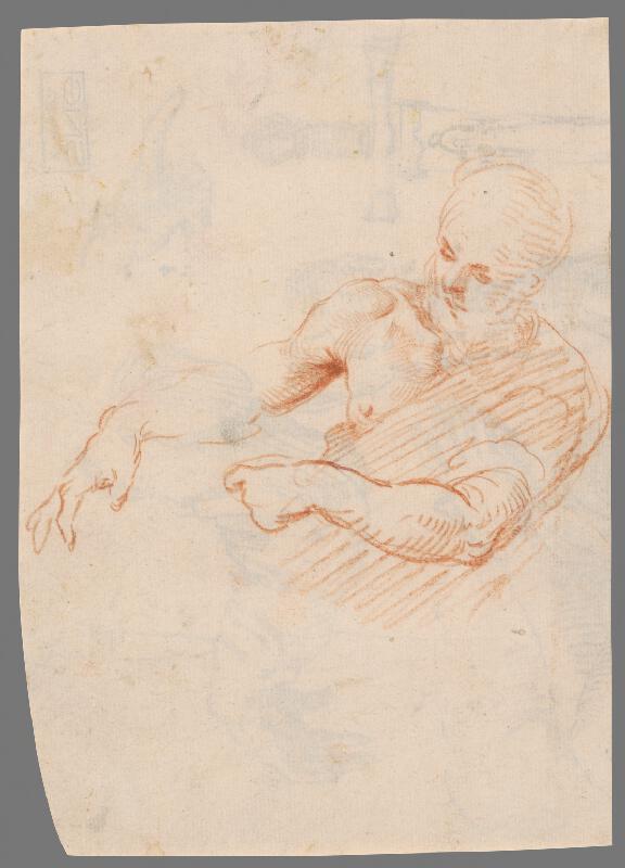 Stredoeurópsky majster z 18. storočia – Study of Male Nude 