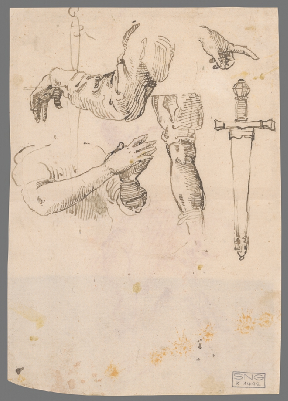 Stredoeurópsky majster z 18. storočia – Štúdia mužského aktu 