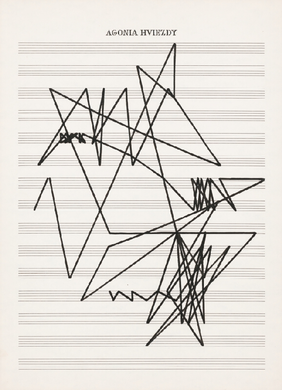 Dezider Tóth – Partitúra LXIII. Agónia hviezdy, 1976–1978, Slovenská národná galéria