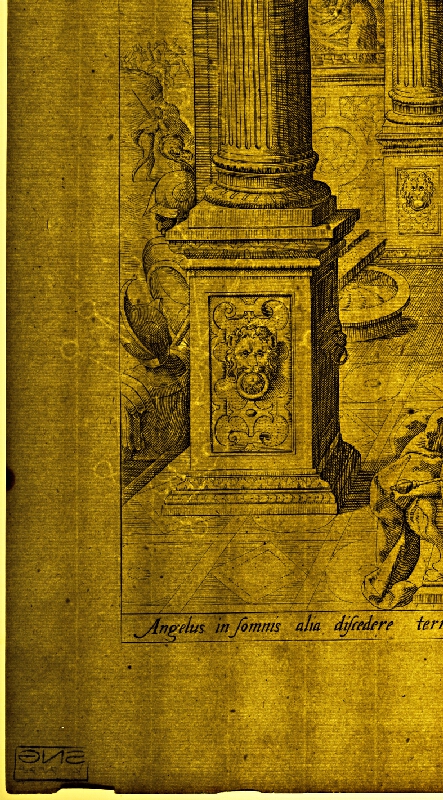 Claes Jansz. Visscher – Anjel nad spiacim mužom 