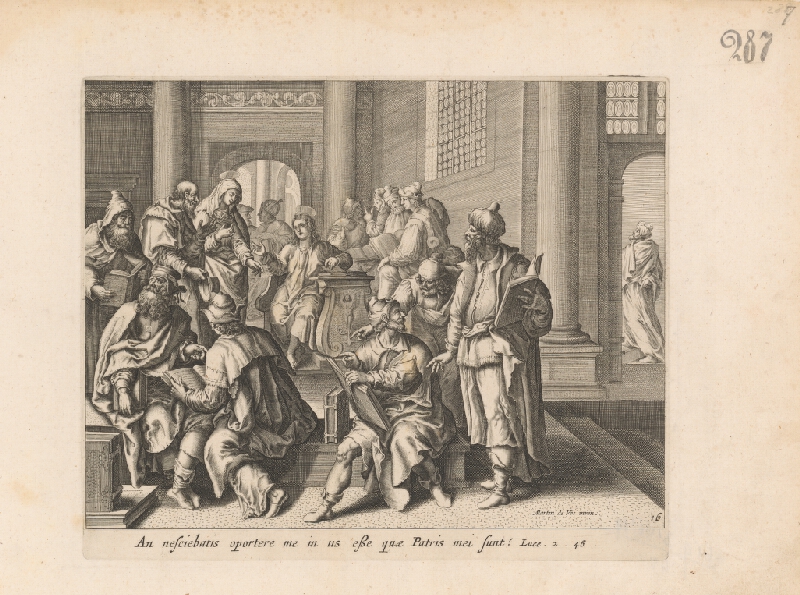 Claes Jansz. Visscher, Maarten de Vos st. – Kristus medzi učencami 