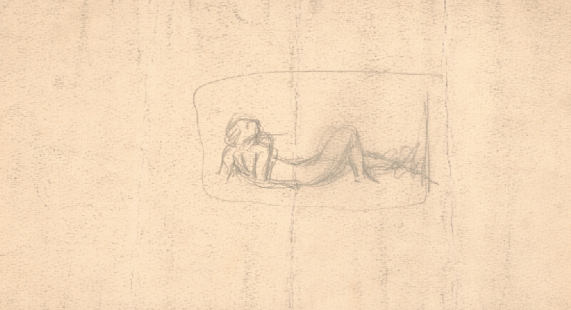 Arnold Peter Weisz-Kubínčan – Ženský akt ležiaci v tráve 