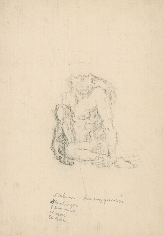 Arnold Peter Weisz-Kubínčan – Stajaci mužský akt 