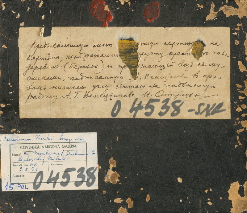 Alexej Gavrilovič Venecianov – Krajina s ruskou trojkou 