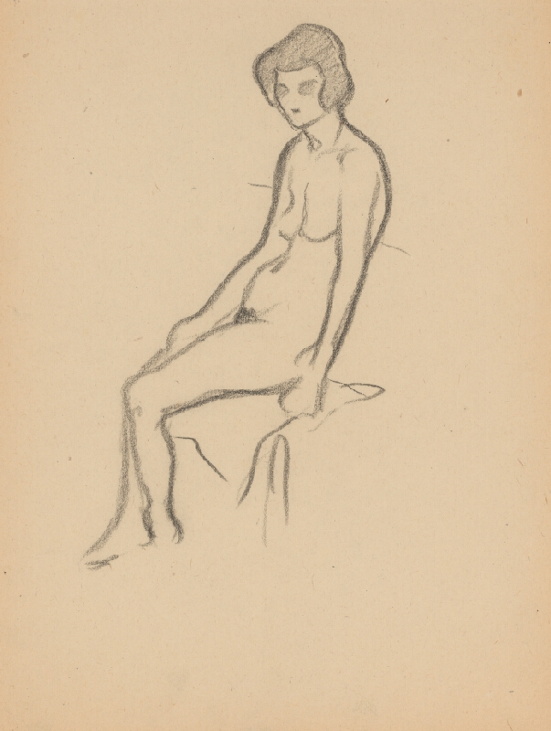 Mikuláš Galanda – Sediaci akt z boku 