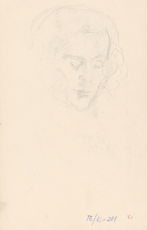 Andor Borúth – Sediaca žena v šatke 