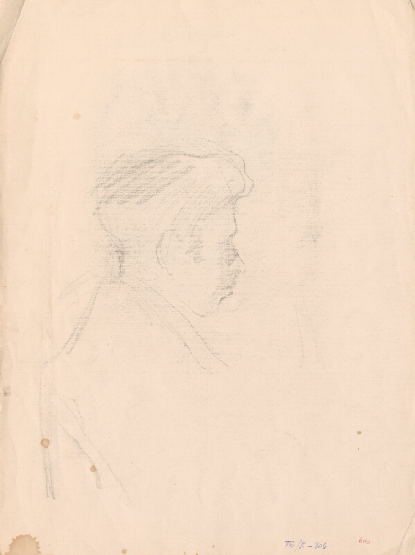 Andor Borúth – Portrét muža z profilu 