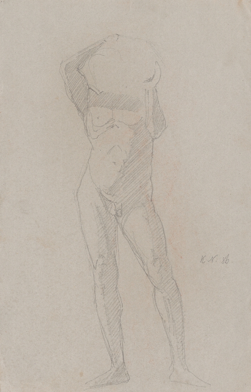 Ferdinand Katona – Mužský akt s bremenom 