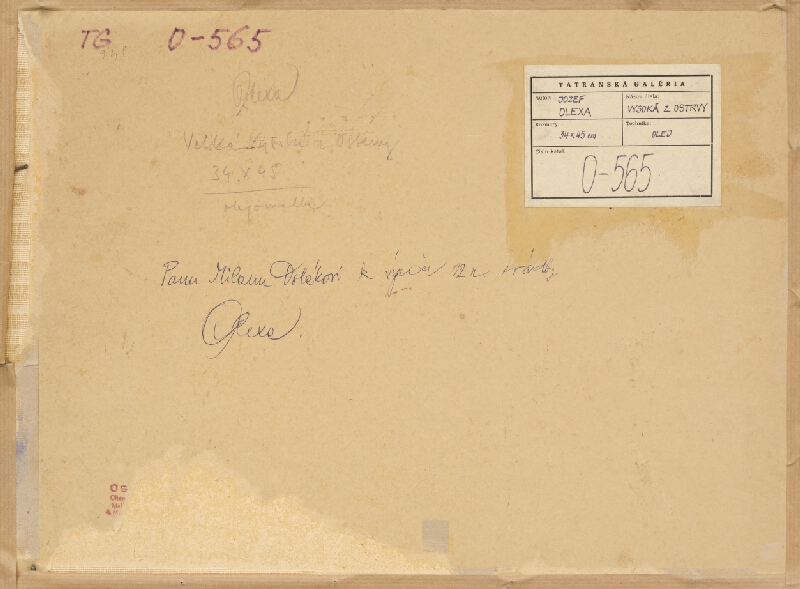 Josef Olexa – Vysoká z Ostrvy 